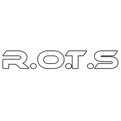 R.O.T.S - MTB Helmet & Bike WHITE Sticker - FREE BETA TESTING PROMOTION - 1088
