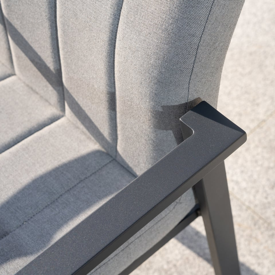 Ridge View All Weather Fabric Aluminium High 6 Seat Dining Seat - 1078