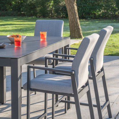 Ridge View All Weather Fabric Aluminium High 6 Seat Dining Seat - 1078