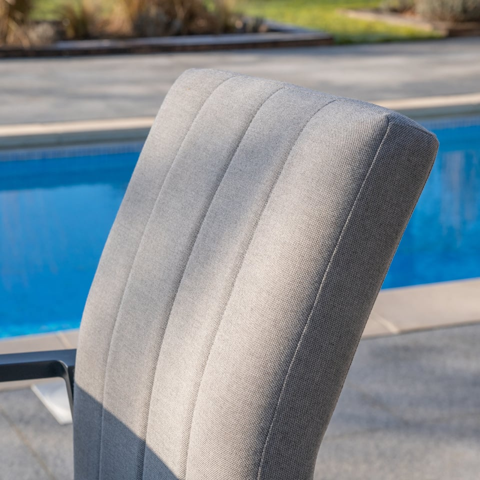 Ridge View All Weather Fabric Aluminium High 6 Seat Dining Seat - 1078