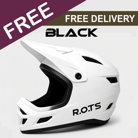 R.O.T.S - MTB Helmet & Bike BLACK Sticker - FREE BETA TESTING PROMOTION - 1087