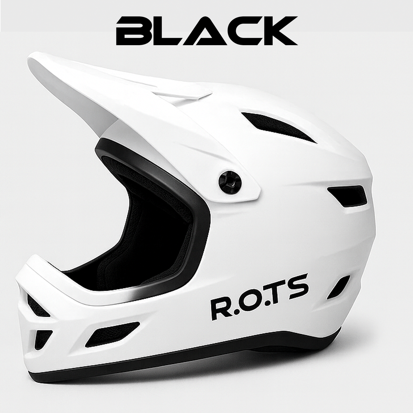 R.O.T.S - MTB Helmet & Bike BLACK Sticker - FREE BETA TESTING PROMOTION - 1087
