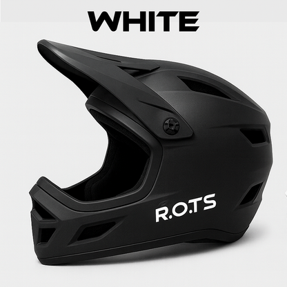 R.O.T.S - MTB Helmet & Bike WHITE Sticker - FREE BETA TESTING PROMOTION - 1088