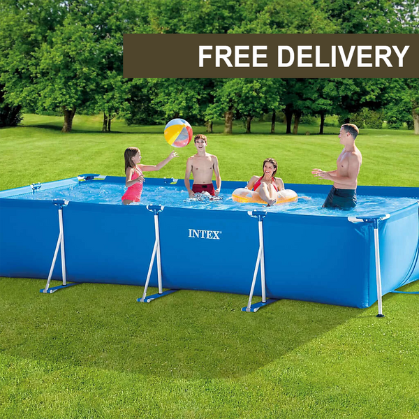 Rectangular Paddling Bathing Pool 450 x 220 x 84 cm With Filter & Pump - 1085
