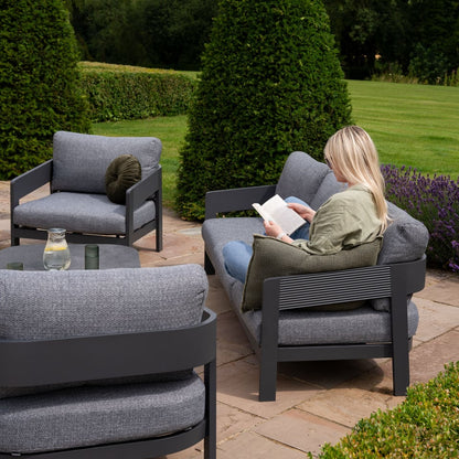 Coastline 3 Seater Aluminium Sofa Lounging Set - 1073