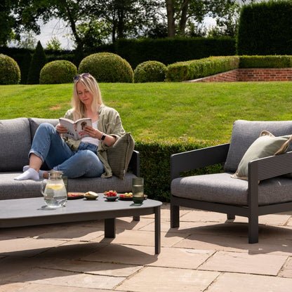 Coastline 3 Seater Aluminium Sofa Lounging Set - 1073