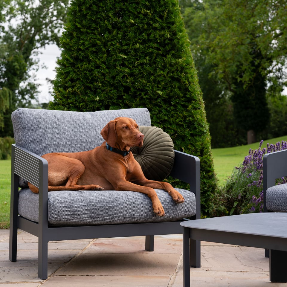 Coastline 3 Seater Aluminium Sofa Lounging Set - 1073