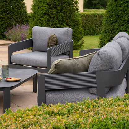 Coastline 3 Seater Aluminium Sofa Lounging Set - 1073