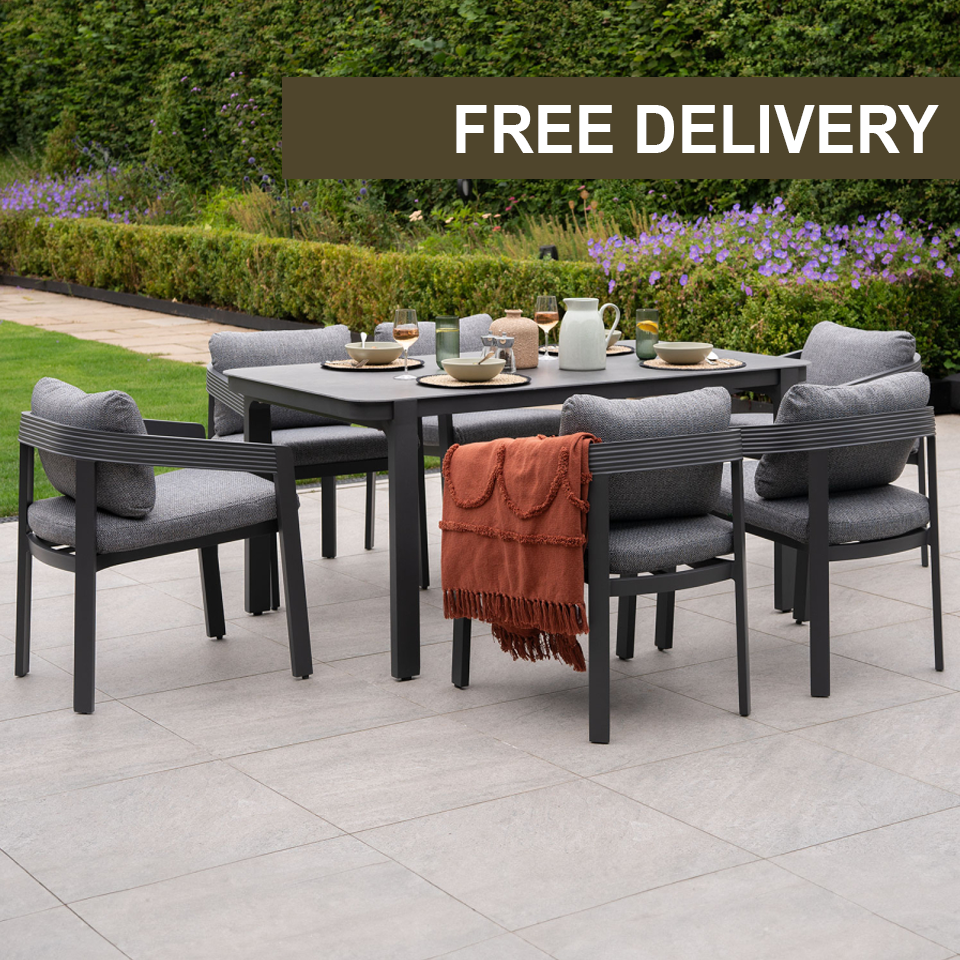 Arcadia 6-Seat Rectangular Dining Set - 1075