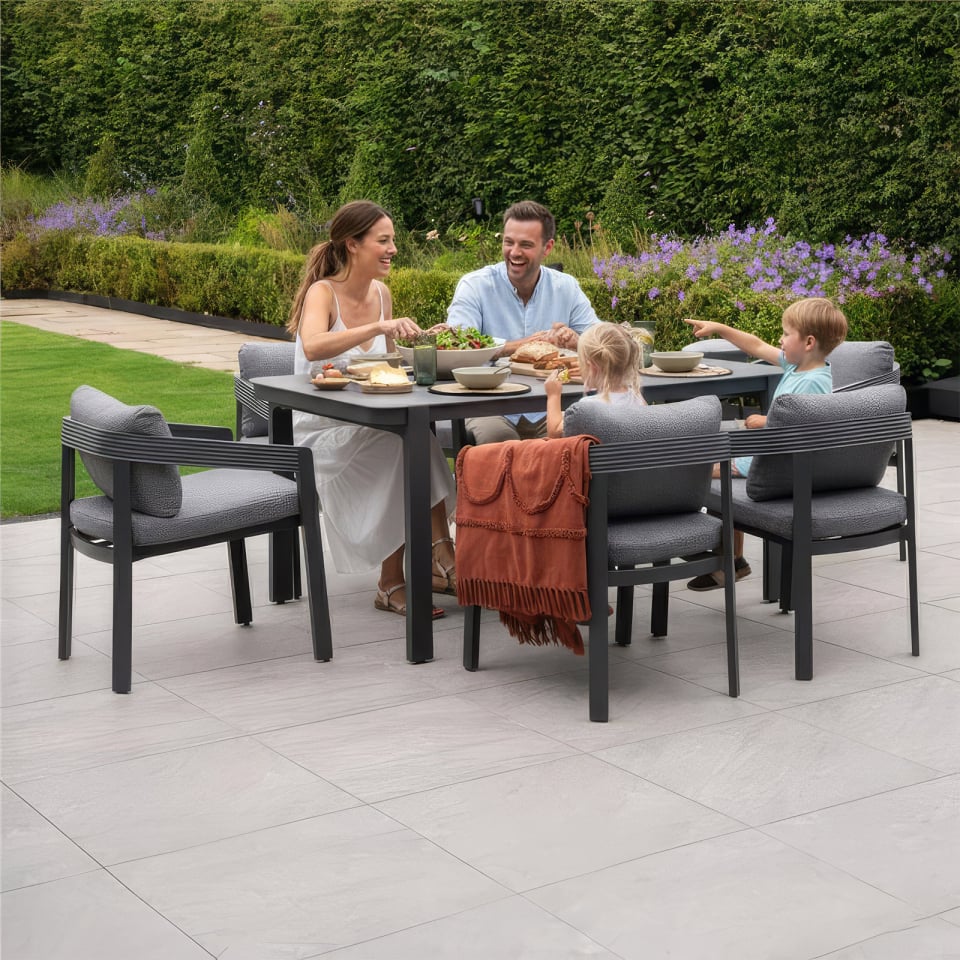 Arcadia 6-Seat Rectangular Dining Set - 1075