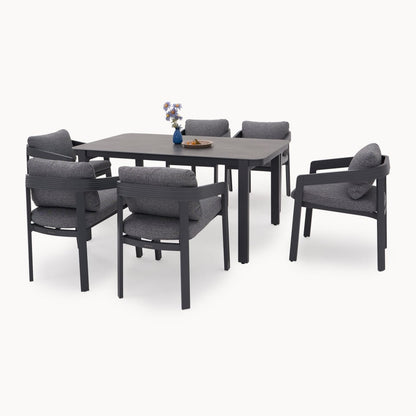 Arcadia 6-Seat Rectangular Dining Set - 1075
