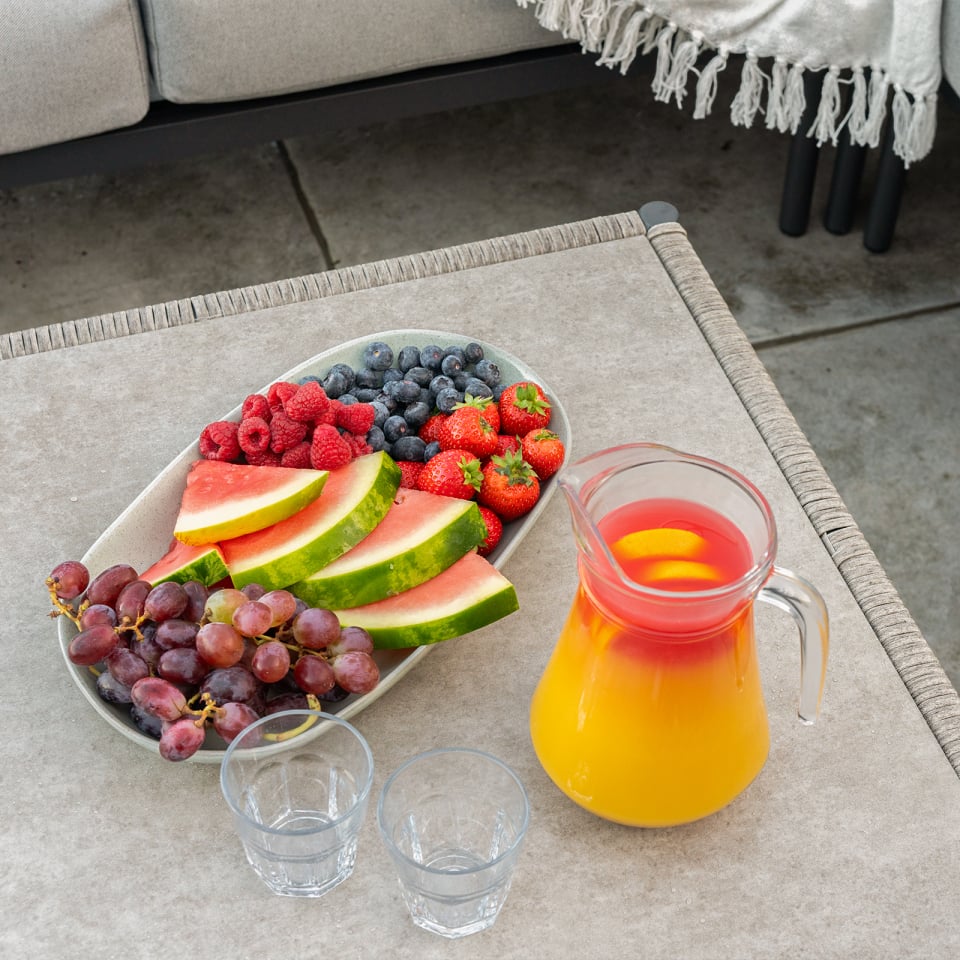 Drift Weave Rattan Aluminium Corner Sofa Lounging Set - 1074