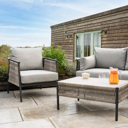 Fern Lake 2 Seater Sofa Aluminium Lounge Set - 1082