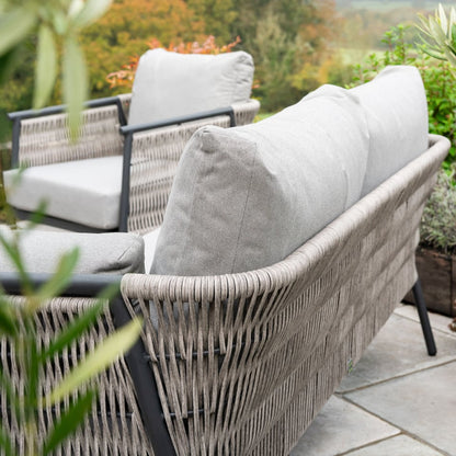 Fern Lake 2 Seater Sofa Aluminium Lounge Set - 1082