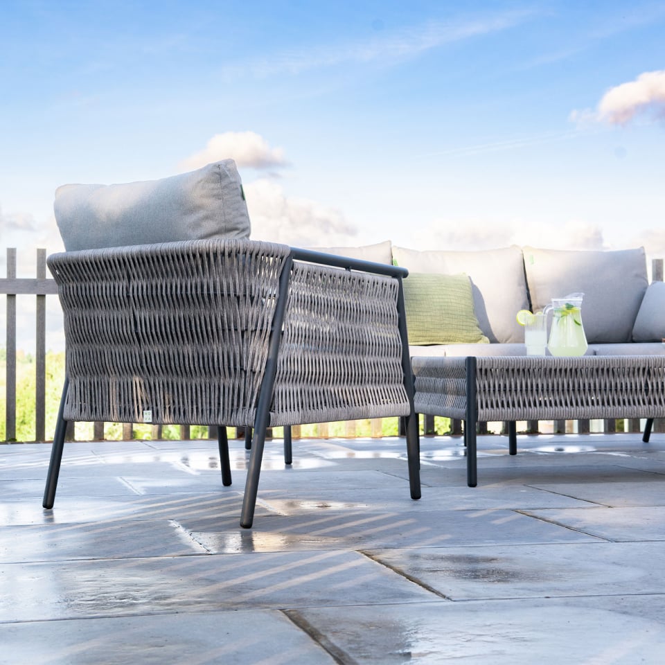 Fern Lake 3-Seater Sofa Aluminium Lounge Set - 1079