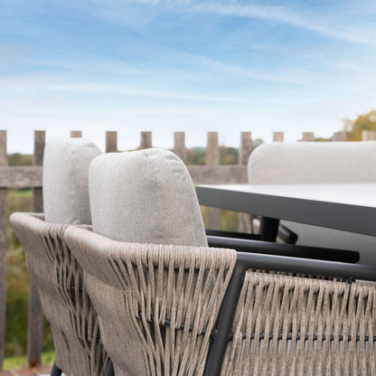 Willow 6-Seat Dining Set – Mottled Grey - 1076