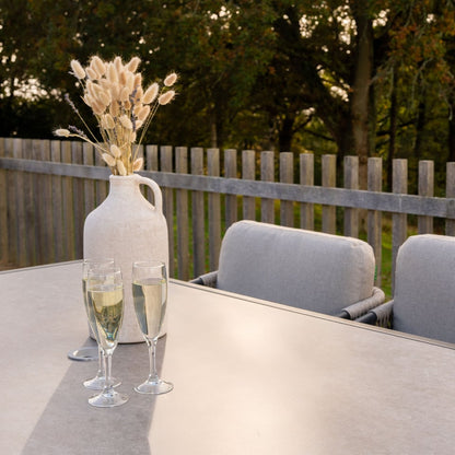 Willow 6-Seat Dining Set – Mottled Grey - 1076