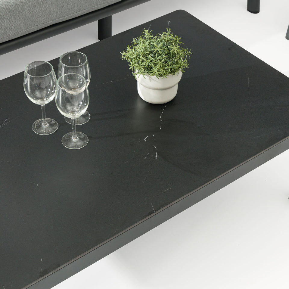 Iron Wood Reclining Corner Sofa Set - 1084